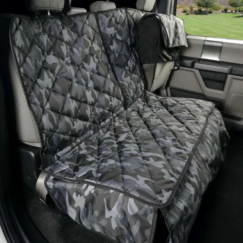 Vista 11 de 4Knines - Funda de asiento trasero con hamaca de camioneta de doble cabina, impermeable (color negro, lado del conductor) Fits Dodge Ram, Nissan