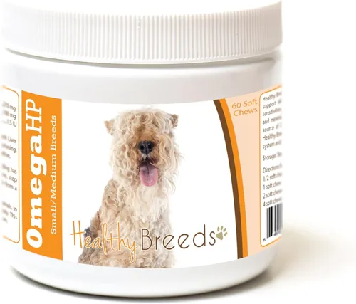 Vista 230 de Healthy Breeds Affenpinscher Omega HP - Masticables suaves para piel y pelaje, 60