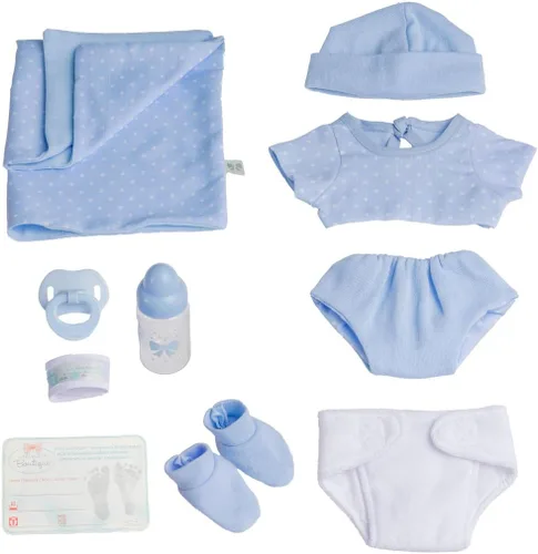 Vista 5 de La Newborn de JC Toys, Real Boy in Blue, Rosado