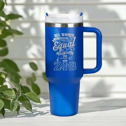 Vista 3 de BBGreek Zeta Phi Beta Sorority Parafernalia - Vaso de 40 onzas