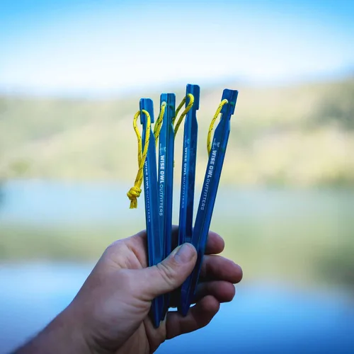 Vista 8 de Wise Owl Outfitters Toldo para Hamaca – Funda de lona impermeable para acampar con estacas de tienda de campaña y bolsa de transporte, refugio