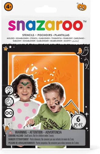 Vista 12 de Plantillas para pintura de cara Snazaroo para niñas, Multicolor talla única