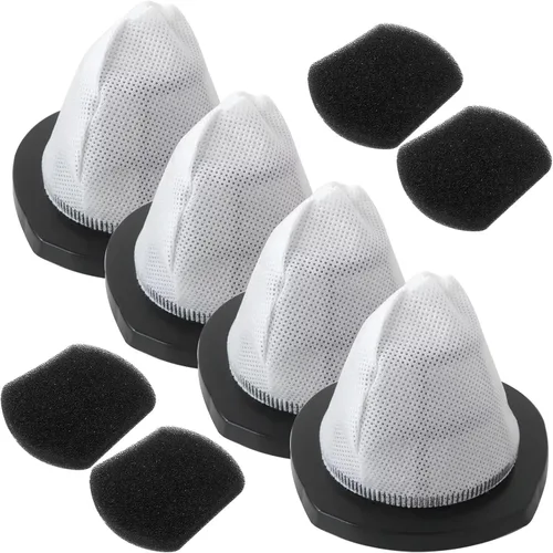 Vista 3 de Paquete de 4 filtros de vacío 2030 y 4 filtros de espuma para aspiradora Bissell 2030 de peso pluma, modelo 2030 2030L 20303 20306 20307 20309 2030H