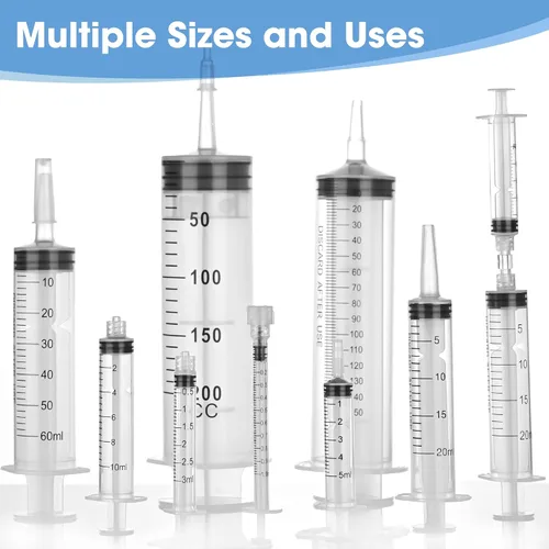 Vista 4 de Paquete de 30 jeringas de 1 ml sin aguja, jeringa con tapa, envuelta individualmente, para líquidos, laboratorios científicos, medición, dispensación
