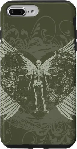 Vista 12 de Y2K Grunge Aesthetic Alt Goth Fairy Skeleton Wings Case for iPhone 17