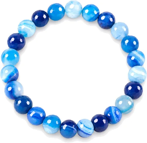 Vista 30 de Colección Cherry Tree - Pulseras de cuentas de gemas para mujeres y hombres, tamaños pequeños, medianos y grandes, cuentas redondas de 8 mm Cuarzo