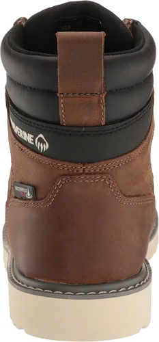 Vista 3 de WOLVERINE Botas de construcción impermeables de cuña comercial de 6 pulgadas para hombre