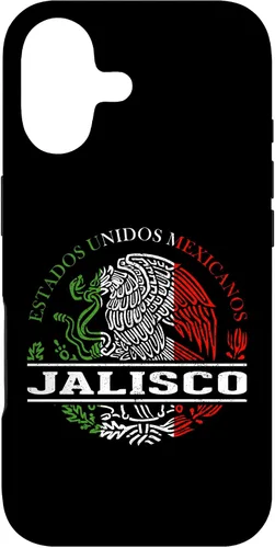Vista 32 de Funda para iPhone 16 Jalisco Bandera Mexicana Bandera Mexicana