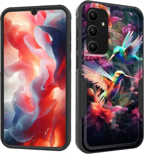 Vista 163 de Funda magnética para Galaxy A16 5G, [compatible con MagSafe] [protección contra caídas de grado militar] Funda resistente a prueba de golpes