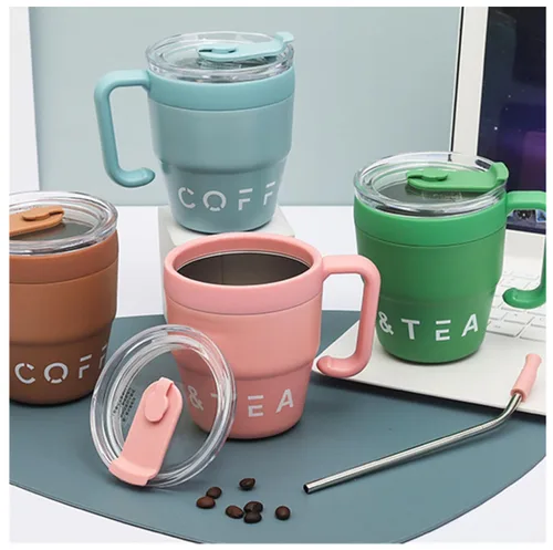 Taza MUGS 480ML Café Pajilla Metalica GENERO de Importadora Internaciona