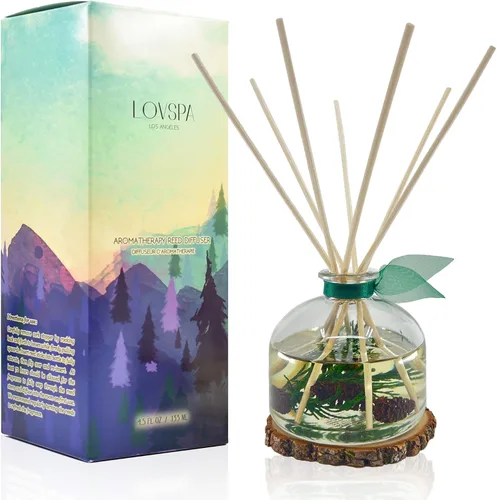 Vista 24 de Juego de difusor de varillas y varillas perfumadas de aloe y lino, lino limpio, flores blancas, cítricos y aloe húmedo, difusor de aroma fresco