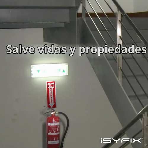 Vista 2 de iSYFIX Señales para extintor de incendios – Paquete de 3 carteles de 4 x 12 pulgadas – Plástico de poliestireno de 40 mil de grosor, laminado