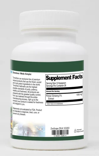 Vista 2 de Panax Ginseng 5% Extracto en polvo (1 oz, ZIN: 523263)
