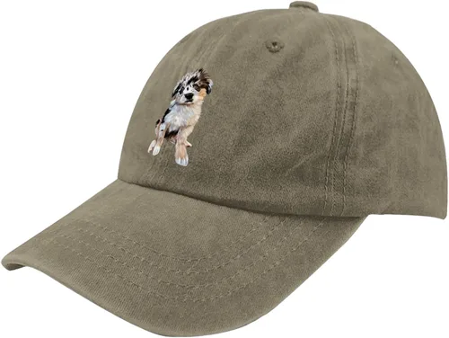 Vista 2 de TKPA MOL Gorra de béisbol de perro pastor australiano gorra de camionero para adolescentes divertido algodón lavado ajustable