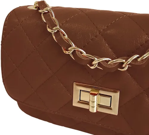 Vista 6 de Bolso de hombro Cleo de cuero genuino italiano hecho a mano para mujeresniñas, bolso de mano, bolso de mano, con hermosa correa de hombro