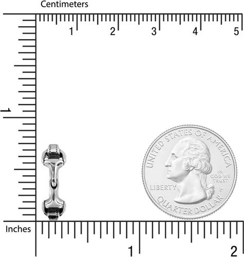 Vista 4 de WithLoveSilver - Aretes de aro de plata de ley 925 con doble caballo ecuestre, Plata de ley