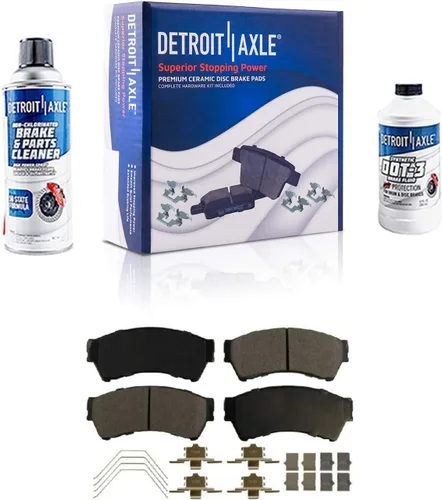 Vista 30 de Detroit Axle - Rotores de freno para Ford 2013-2019 Explorer Taurus Flex Lincoln MKT MKS, rotores de freno de disco ranurados perforados de repuesto
