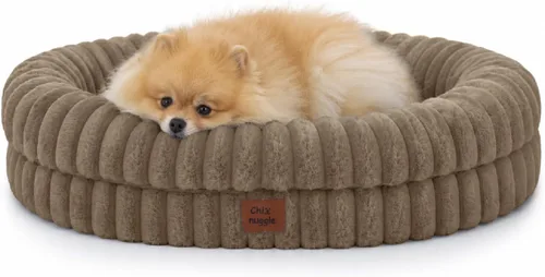 Vista 28 de Cama ortopédica para perro, funda lavable, sofá de piel Gris oscuro