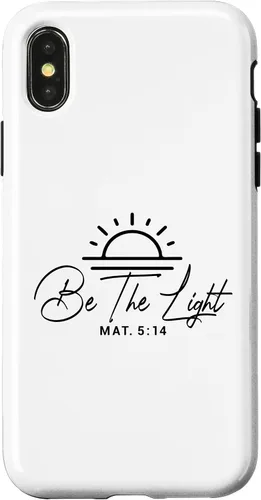 Vista 5 de Dichos cristianos y versos de la Biblia Mateo 5,14 Funda para iPhone 16