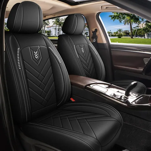 Vista 11 de AOMSAZTO Funda de asiento delantero compatible con GMC Canyon 2015-2025, protector de cojín de asiento de automóvil, fundas de asiento impermeable
