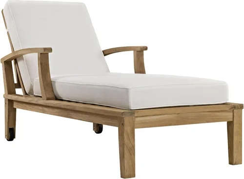 Vista 11 de Modway EEI-1151-NAT-GRY-SET Marina - Silla de salón de madera de teca de grado A para exteriores, color gris natural