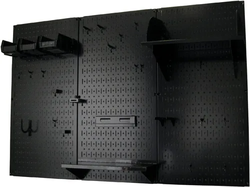 Vista 3 de Organizador de tablero de clavijas Wall Control Metal Pegboard Kit de almacenamiento de herramientas con accesorios