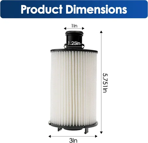Vista 3 de iFJF PF659 Filtro de aceite de reemplazo para Jaguar V6 3.0L F-Type 2014-2020 XJ 2013-2019 Land Rover LR4 2010-2013 V8 5.0L Reemplaza CH10992 L36290