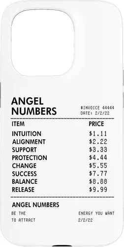 Vista 14 de Angel Numbers Receipt 111 222 333 444 - Funda de numerología espiritual para iPhone 17