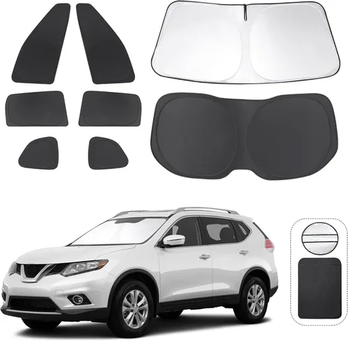 Vista 10 de TINGLU Persianas de ventana para Honda CR-V 2023-2026, accesorios para ventanas laterales de automóvil, parabrisas triangular, parasol para rayos UV