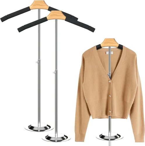 Vista 9 de Pantalla ajustable para camisetas para adultos para proveedores, soporte de hombro flexible de 18 a 31.1 pulgadas, soporte de hombro portátil
