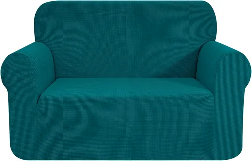 Vista 96 de CHUN YI - Funda elástica de 1 pieza para sillón grande, funda protectora suave de Jacquard con elastano, detalle de cuadros y parte inferior
