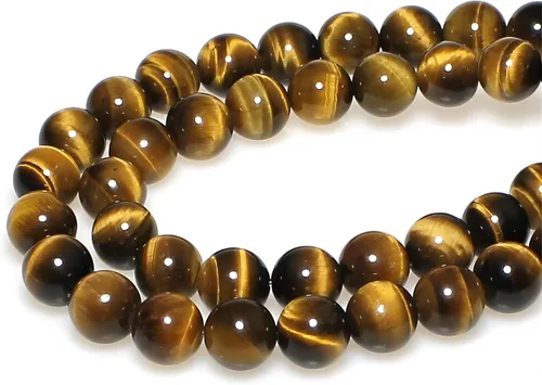 Vista 7 de Cuentas naturales de jade africano rojo redondo para hacer joyería, cuentas sueltas para pulseras y collares (4 mm)
