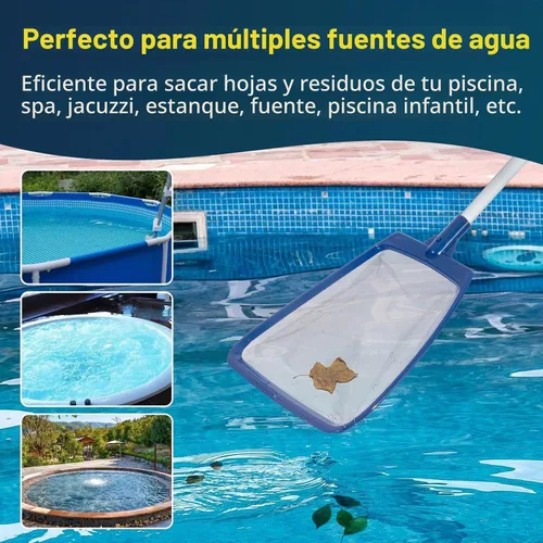 Vista 6 de POOLAZA Red de desnatador para bañera de hidromasaje, malla fina con mango de aluminio extensible de 35 pulgadas, para bañera de hidromasaje