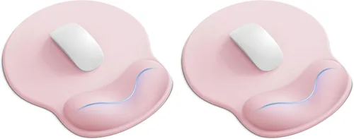 Vista 17 de Alfombrilla de mouse con reposamuñecas, ergonómicas para escritorio, alfombrilla de mouse antideslizante para oficina con soporte de muñeca de gel