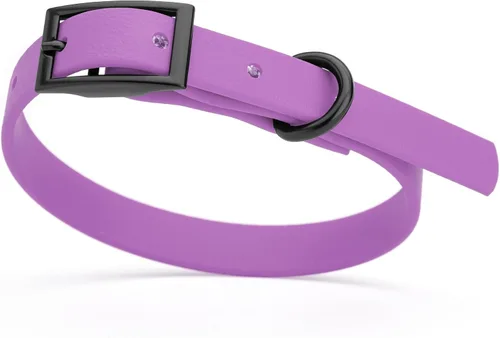 Vista 90 de Dogline Biothane - Collar impermeable para perro con hebilla de liberación rápida, resistente cincha de nailon recubierta con resistente y a prueba
