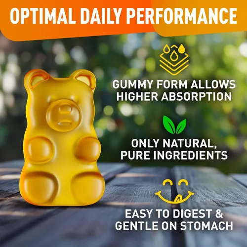 Vista 2 de BioVit L - Gomitas de tirosina – Suplemento de aminoácido L tirosina activado – Suplemento de enfoque natural, estado de ánimo y energía para niños