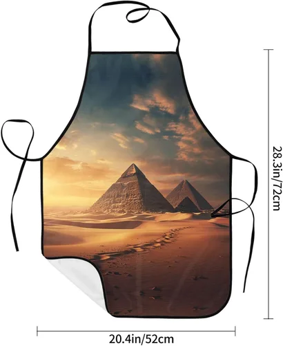 Vista 6 de mound Chef Apron for Men and Women - Waterproof Kitchen Chef Apron with Pockets, Perfect for Cooking, Salon & More