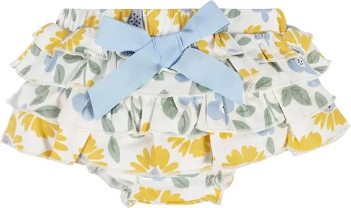 Vista 3 de Gerber Conjunto de 3 mamelucos de manga corta para bebés y niñas, funda de pañales y diadema