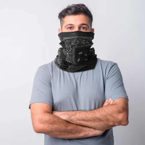 Vista 7 de Cozypower 36 bandanas de cachemira sin costuras, polaina para el cuello, pasamontañas para hombres y mujeres, viento UV