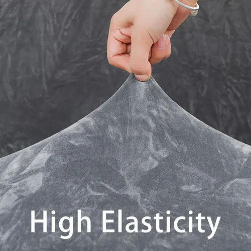 Vista 4 de Konsilsa Funda de sofá modular de terciopelo, funda elástica suave y gruesa para sofá antideslizante en forma de L, adecuada para muebles de sala