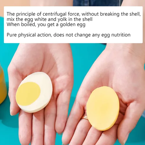 Vista 3 de Golden Egg Maker, agitador eléctrico para huevos dorados duros (amarillo)