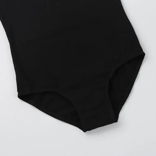 Vista 6 de iEFiEL Vestido de ballet sin mangas para niñas con espalda cruzada y espalda cruzada, leotardo, gimnasia, disfraces