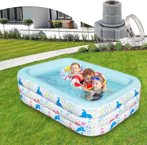 Vista 6 de Drenaje de piscina para piscinas Coleman/sobre el suelo/Bestway Id1.5 pulgadas, adaptador de manguera de drenaje, enchufe de drenaje para conectar a