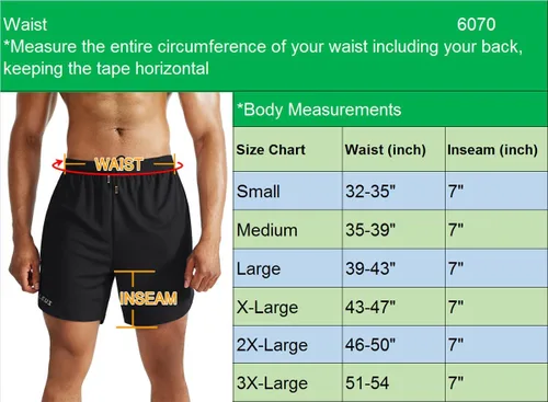 Vista 3 de NELEUS Men's 2 in 1 Running Shorts with Liner,Dry Fit Workout Shorts with Pockets