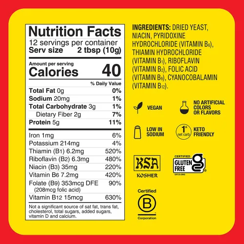 Vista 3 de Levadura nutricional de Bragg, condimento premium, 4.5 onzas
