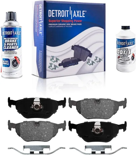 Vista 138 de Detroit Axle - Pastillas de Freno Delantero Izquierdo Reemplazo de Pinza de Disco para Dodge Ram 1500 Dakota Mitsubishi Raider - Juego de 3 piezas