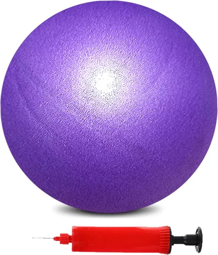 Vista 19 de Mini pelota de yoga de ejercicio de pilates, pelota de yoga inflable pequeña de 6 pulgadas, equipo de entrenamiento básico y terapia física