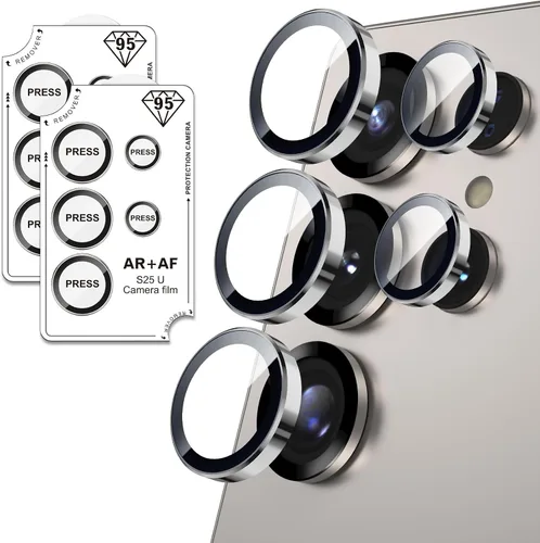 Vista 28 de Protector de lente de cámara para Samsung Galaxy S22 Ultra, protectores de lente individuales con marco de alineación, funda protectora de pantalla