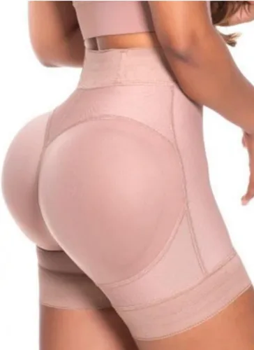 Vista 9 de FAJAS MELI'BELT 5035 - Pantalones cortos de faja colombiana de cintura alta para levantamiento de glúteos, pantalones cortos Levanta Cola Colombianos