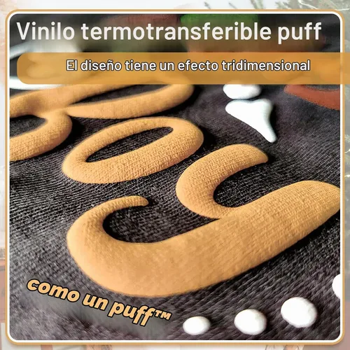 Vista 4 de Vinilo de transferencia de calor 3D de transferencia de calor, vinilo HTV para camisetas, sombreros, almohadas, sudaderas con capucha, suministros